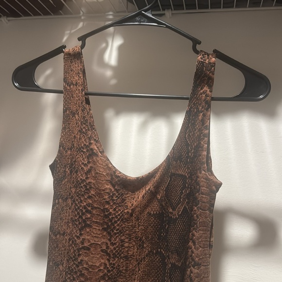Bar III Snakeskin Bodycon Dress - Picture 3 of 4